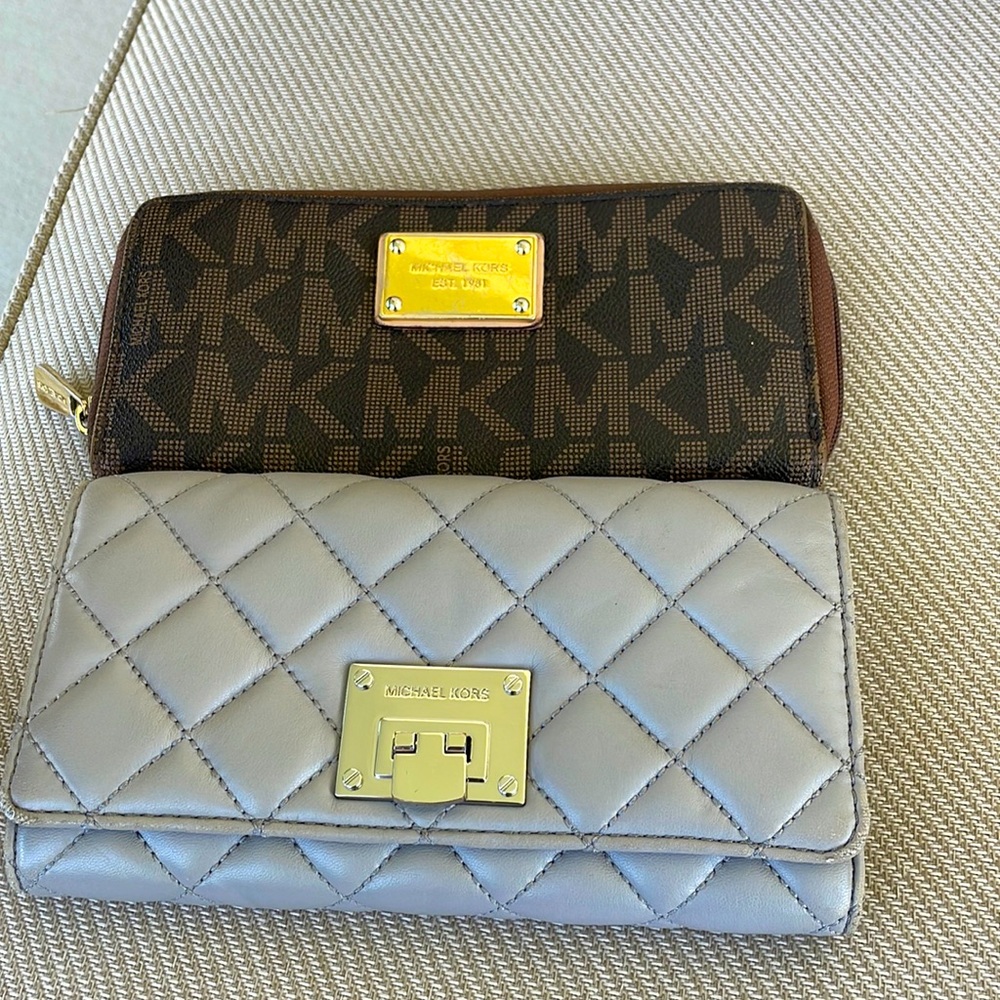 Michael Kors Wallets! Great shape with awesome space for cards and cash.